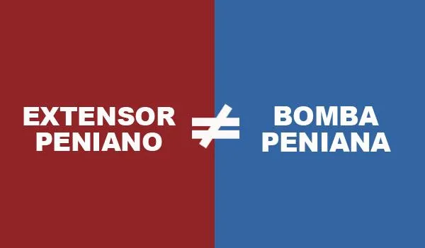 A diferença entre bomba peniana e extensor peniano
